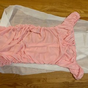 Tiger mist sheer pink body con dress